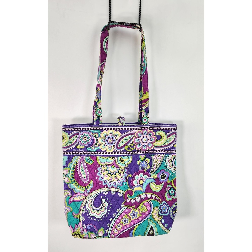 Vera Bradley Heather Paisley Toggle Tote Bag - Picture 3 of 10